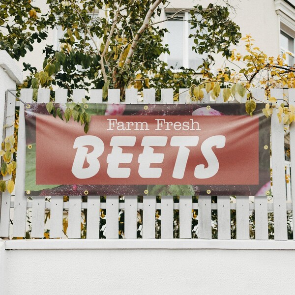 Signmission Farm Fresh Beets, 48 Inch x 120 Inch, Vinyl Banner - B-120-30577