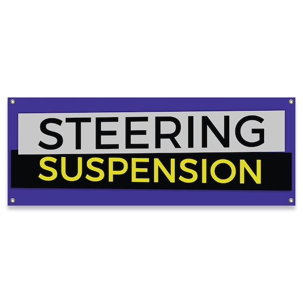 Signmission Steering Suspension Banner Concession Stand Food Truck Single Sided - B-30159