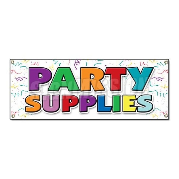 Signmission PARTY SUPPLIES BANNER SIGN birthday new year retirement cocktail decoration - B-PARTY SUPPLIES
