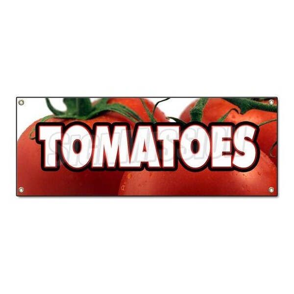 Signmission TOMATOES BANNER SIGN tomato stand farmers market fresh picked you pick - B-TOMATOES