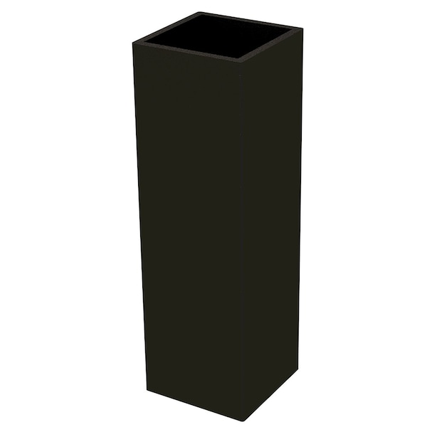 Diseños de Distinción 1.25" x 4" Ferrule Cuadrado - Negro Mate - 01FRS1254WR1