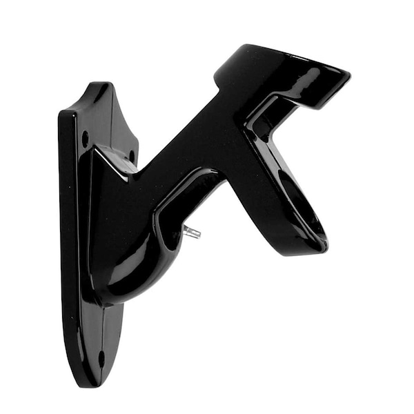 Magnolia Gardens Fixed Position Aluminum Bracket for Flag Pole Black - 20013