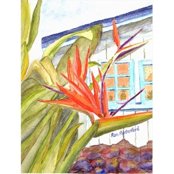Carolines Treasures Carolines Treasures RDR2005GF 11 x 15 In. Flower - Bird Of Paradise Flag; Garden Size - RDR2005GF