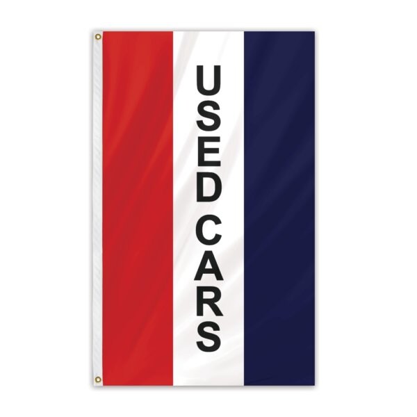 Global Flags Unlimited Used Cars Message Flag 3'x5' Vertical Flag - 204610