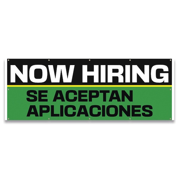 Signmission Now Hiring Se Aceptan Aplicaciones Banner Concession Stand Food Truck Single Sided - B-120-30115