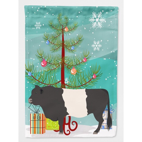 Patioplus Belted Galloway Cow Christmas Flag - Canvas House Size - PA2551415