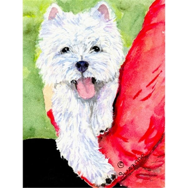 Patioplus 28 x 40 in. Westie House Size Canvas Flag - PA2554639
