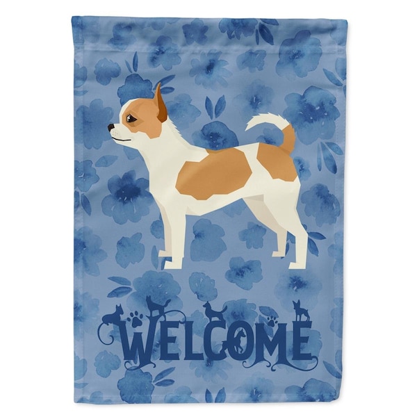 Carolines Treasures 28 x 0.01 x 40 in. Chihuahua Welcome Flag Canvas House Size - CK6234CHF