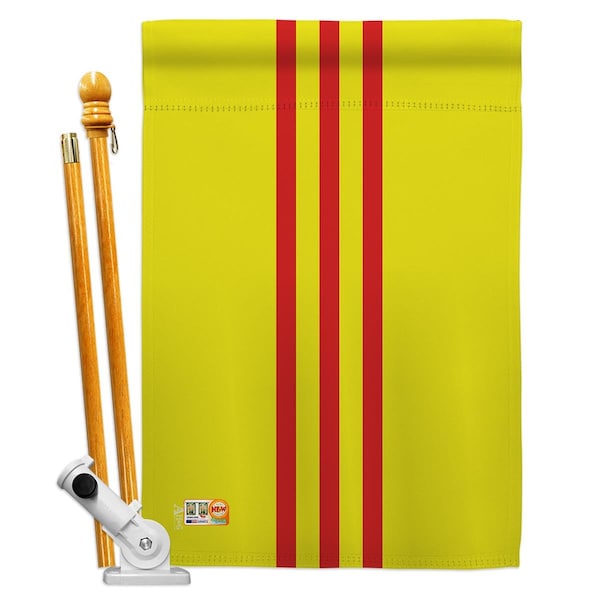 Cosa 28 x 40 in. Vietnam - South Flags of the World Nationality Impressions Vertical House Flag Set - CO2158220