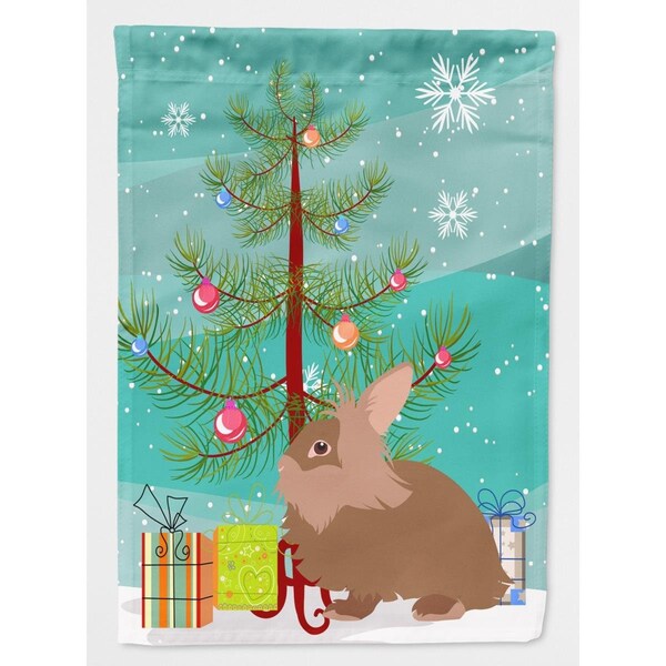 Patioplus Lionhead Rabbit Christmas Flag - Canvas House Size - PA2551421