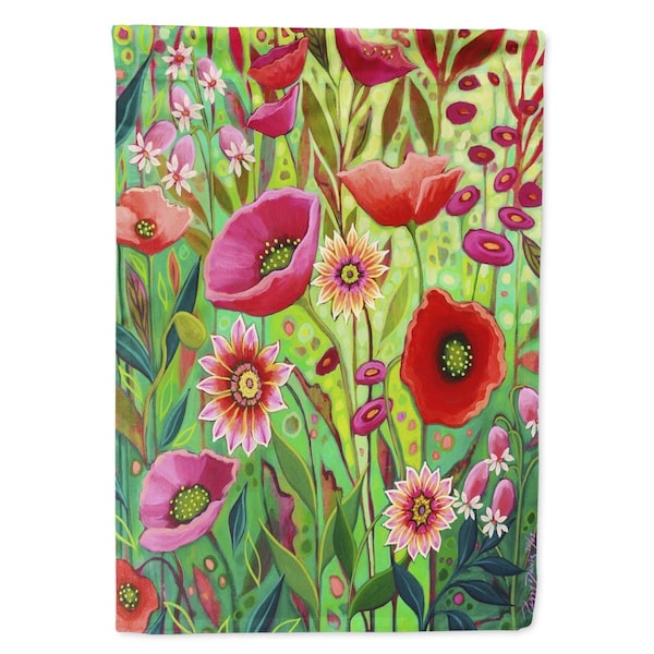 Patioplus 28 x 0.01 x 40 in. Pink Passion Flowers Canvas House Flag - PA1712120