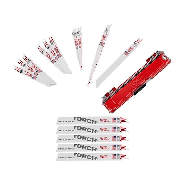 Milwaukee Tool Recip Saw Blade Set, w/5PK Blade set - 49-22-1110, 48-00-5787