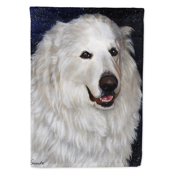 Carolines Treasures 28 x 0.01 x 40 in. Great Pyrenees Meisha Canvas House Flag - PPP3104CHF