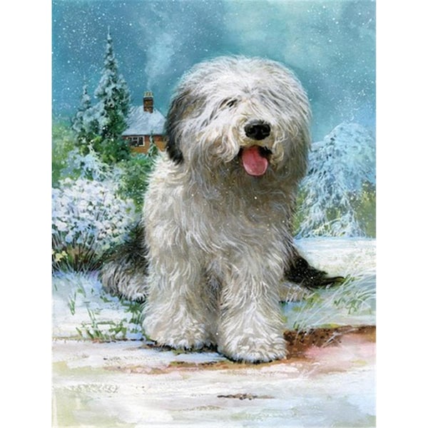 Carolines Treasures Old English Sheepdog by Don Squires Flag Garden Size - SDSQ0304GF