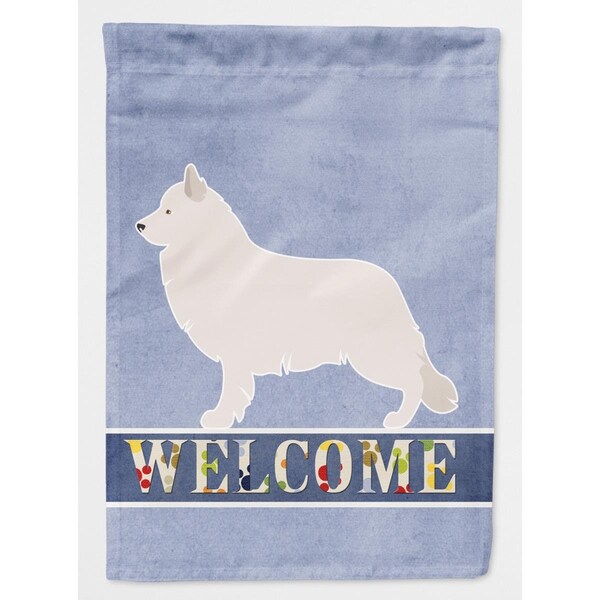 Carolines Treasures Berger Blanc Suisse Welcome Flag Garden - BB8292GF