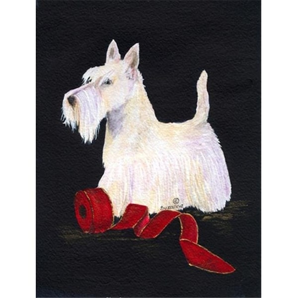 Carolines Treasures Carolines Treasures SS8553CHF 28 x 40 in. Scottish Terrier House Size Canvas Flag - SS8553CHF