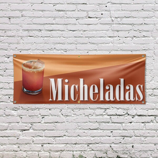 Signmission Micheladas, 24 Inch x 72 Inch, Vinyl Banner - B-72-30739