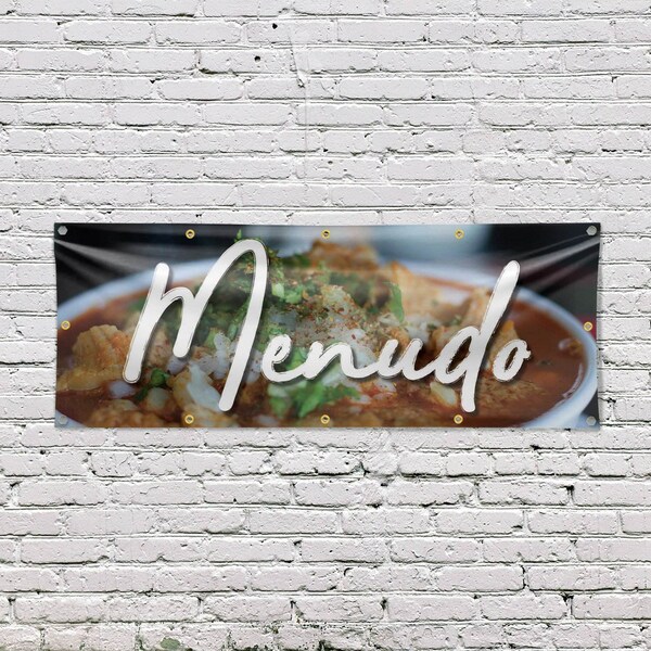 Signmission Menudo, 48 Inch x 120 Inch, Vinyl Banner - B-120-30737