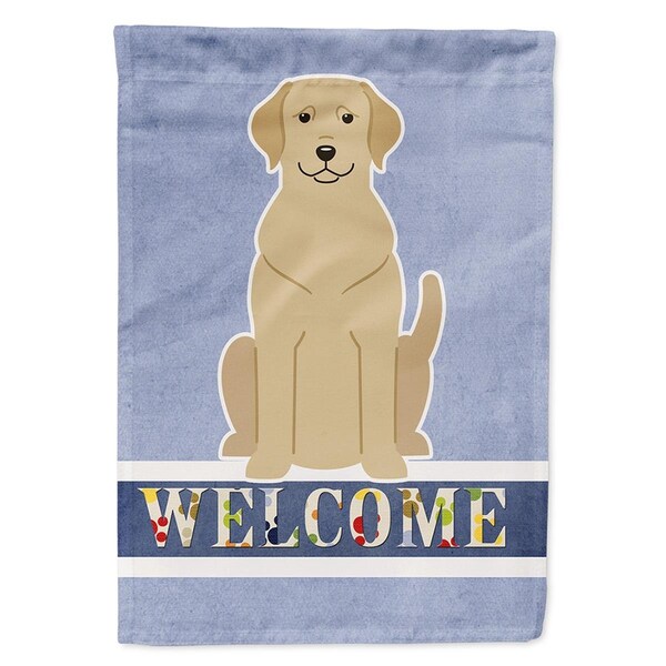 Carolines Treasures Yellow Labrador Welcome Garden Size Flag - BB5636GF