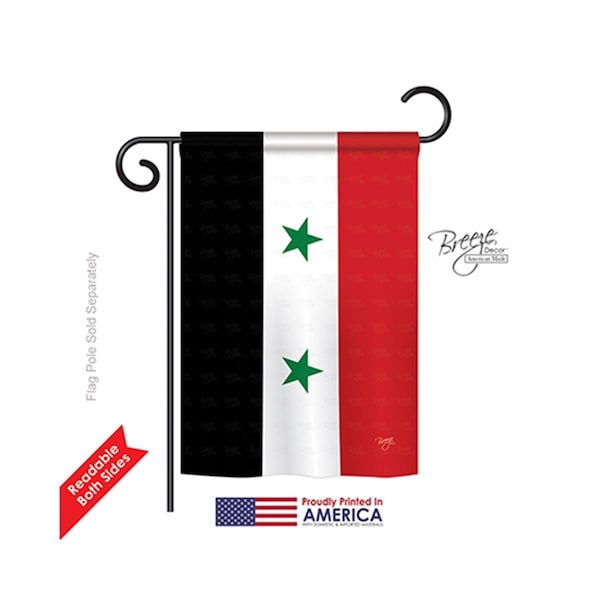 Gardencontrol Syria 2-Sided Impression Garden Flag - 13 x 18.5 in. - GA605662