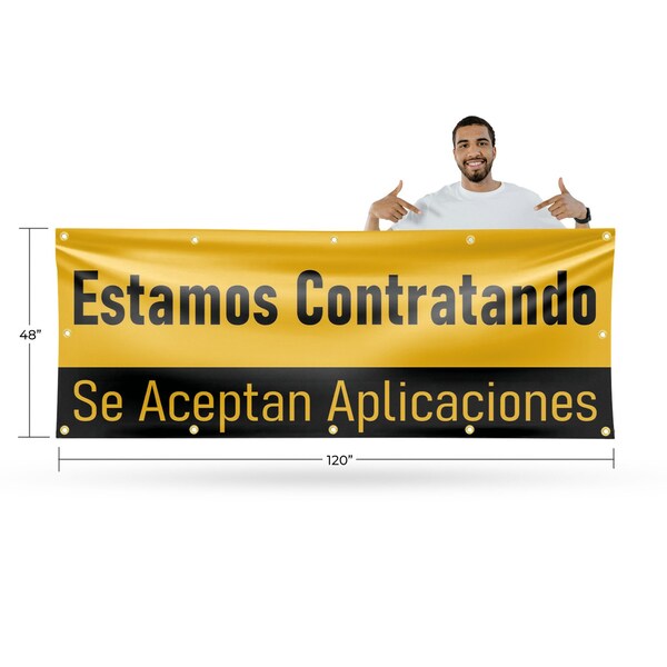 Signmission Estamos Tantratando, 48 Inch x 120 Inch, Vinyl Banner - B-120-30564