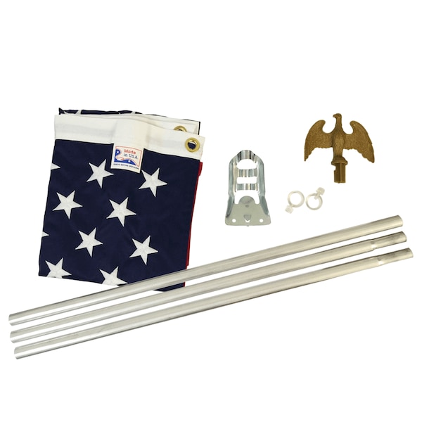 Global Flags Unlimited American Outdoor Flag Kit - 3'x5' - 208287