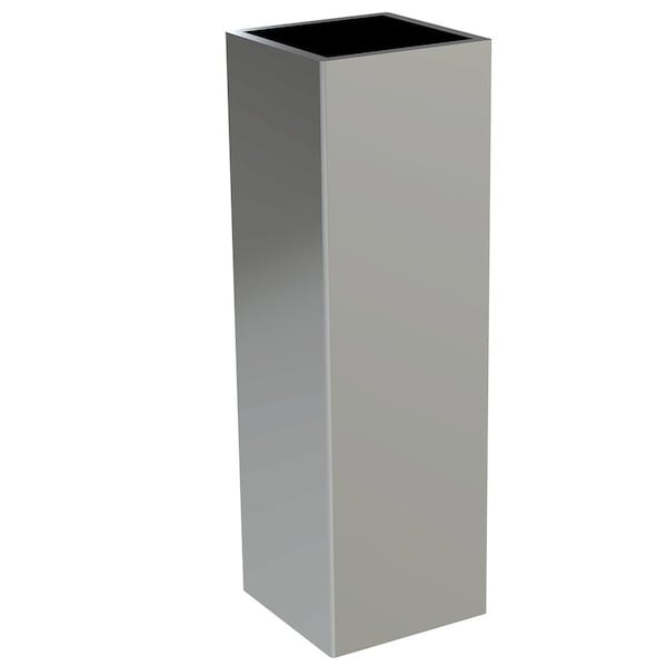 Diseños de Distinción 1.25" x 4" Ferrule Cuadrada - Cromo - 01FRS1254CR1