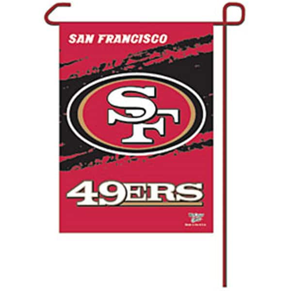 Caseys San Francisco 49ers Flag 12x18 Garden Style 2 Sided - 3208508384