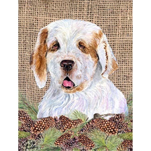 Carolines Treasures 11 x 15 In. Clumber Spaniel Flag- Garden Size - SS4089GF