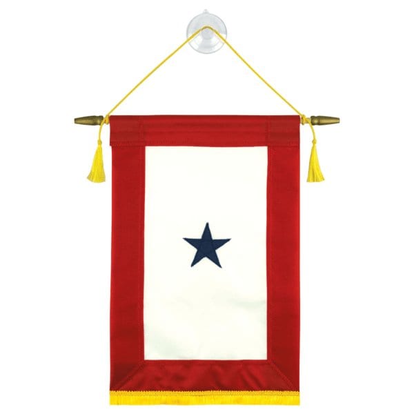 Global Flags Unlimited Blue Star Indoor Service Banner 12"x18" 1-Star - 203910