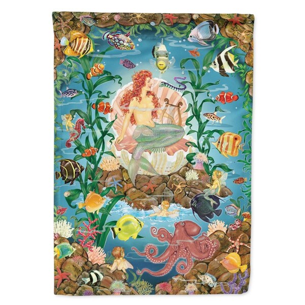 Patioplus 11 x 0.01 x 15 in. Mermaids Song Garden Flag - PA2553530