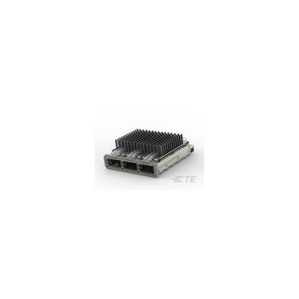 Ensamblaje de jaula QSFP28 1X3 con empaques de alta resistencia y baja presión - 2-2170769-3