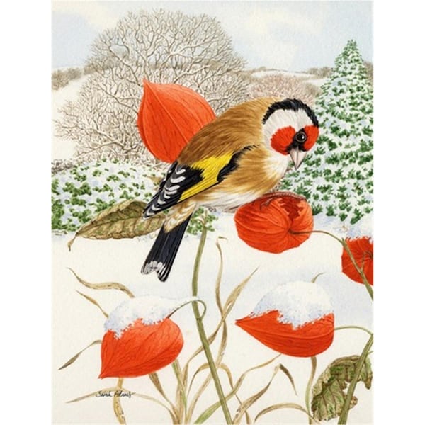 Patioplus European Goldfinch Flag Garden Size - PA253156