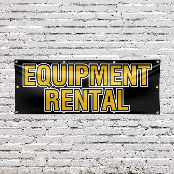 Signmission Equipment Rental, 36 Inch x 96 Inch, Vinyl Banner - B-96-30562