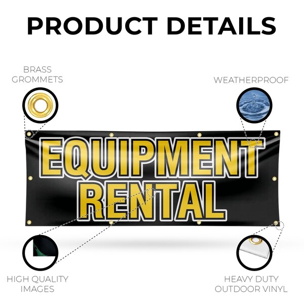Signmission Equipment Rental, 36 Inch x 96 Inch, Vinyl Banner - B-96-30562