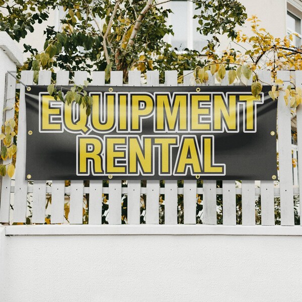 Signmission Equipment Rental, 36 Inch x 96 Inch, Vinyl Banner - B-96-30562