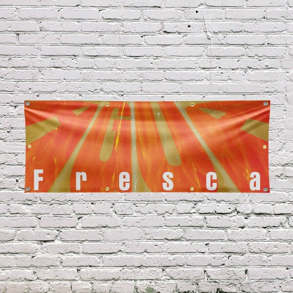 Signmission Agua Fresca, 36 Inch x 96 Inch, Vinyl Banner - B-96-30454
