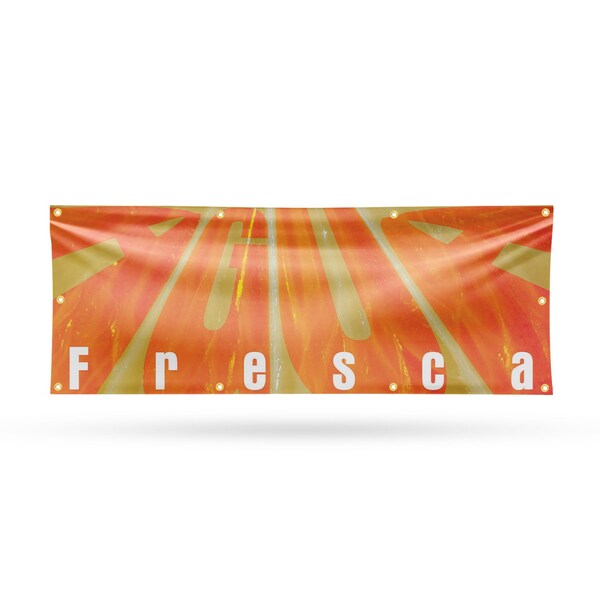 Signmission Agua Fresca, 36 Inch x 96 Inch, Vinyl Banner - B-96-30454
