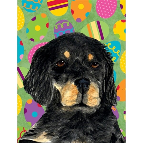 Carolines Treasures 11 x 15 In. Gordon Setter Easter Eggstravaganza Flag- Garden Size - SS4860GF