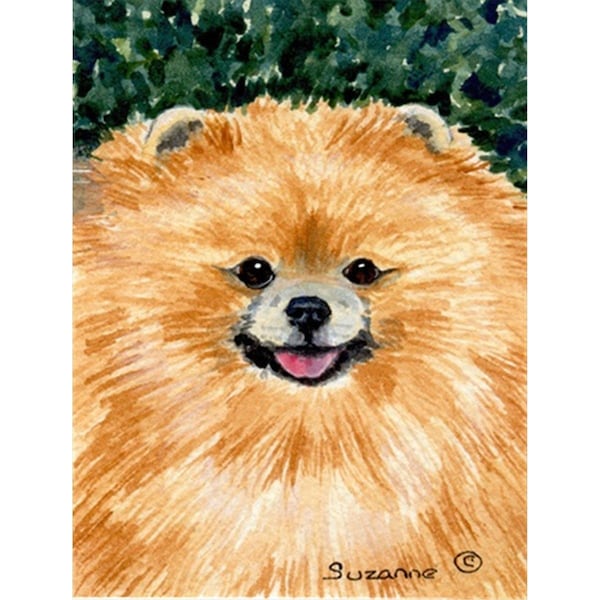 Patioplus 28 x 40 in. Pomeranian House Size Canvas Flag - PA759070