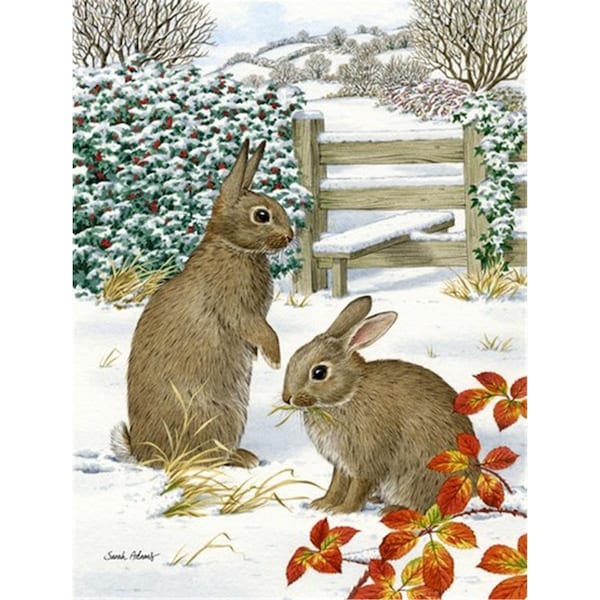 Carolines Treasures Rabbits Flag Garden Size - ASA2034GF