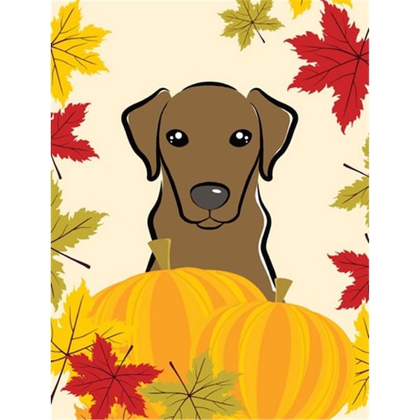 Patioplus Chocolate Labrador Thanksgiving Flag Garden - PA254214