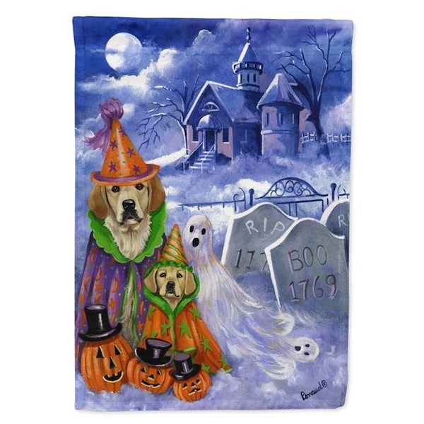 Carolines Treasures Carolines Treasures PPP3102GF 11 x 0.01 x 15 in. Golden Retriever Halloween Garden Flag - PPP3102GF