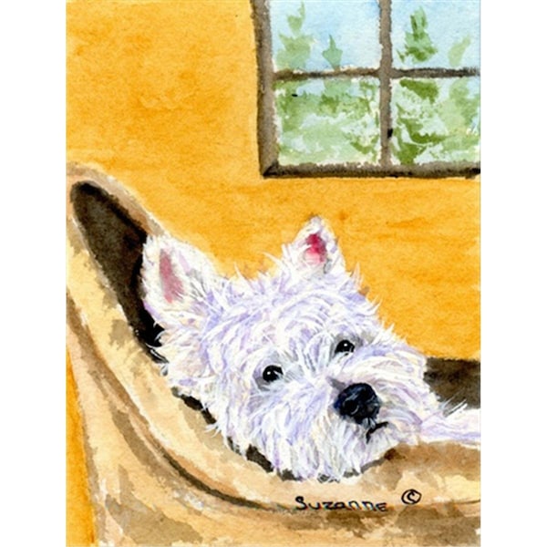 Carolines Treasures 28 x 40 in. Westie House Size Canvas Flag - SS8785CHF