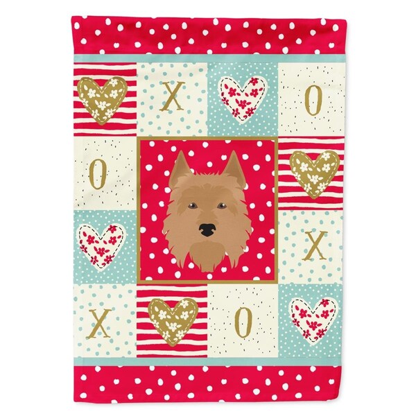 Carolines Treasures 28 x 0.01 x 40 in. Australian Terrier Flag Canvas House Size - CK5184CHF