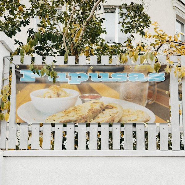 Signmission Pupusas, 48 Inch x 120 Inch, Vinyl Banner - B-120-30825