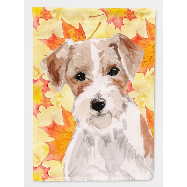 Patioplus Wire Hair Jack Russell Fall Flag Canvas House - PA727340