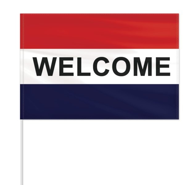 Global Flags Unlimited Economy Message Field Flags Pole Included Welcome - 205595