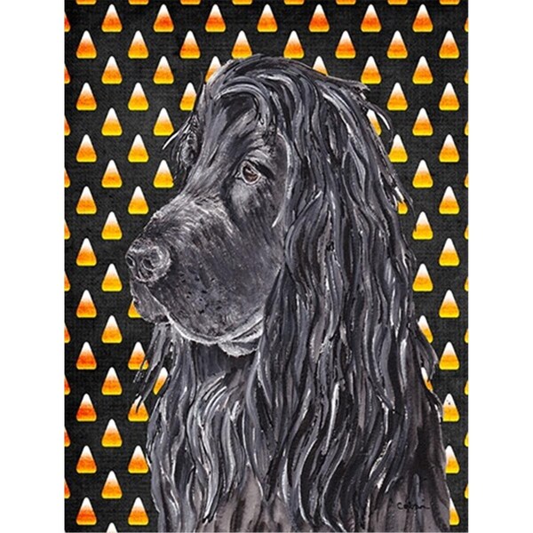 Patioplus English Cocker Spaniel Halloween Candy Corn Flag Garden Size - PA245848