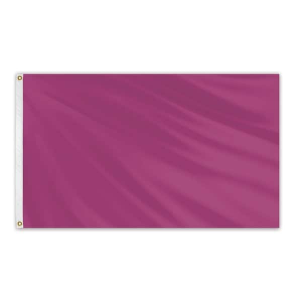 Global Flags Unlimited Solid Color Outdoor Nylon Flag 3' x 5' - Wineberry - 204651